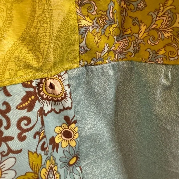 Patchwork Floral Maxi Skirt - Multicolor - Picture 11 of 13